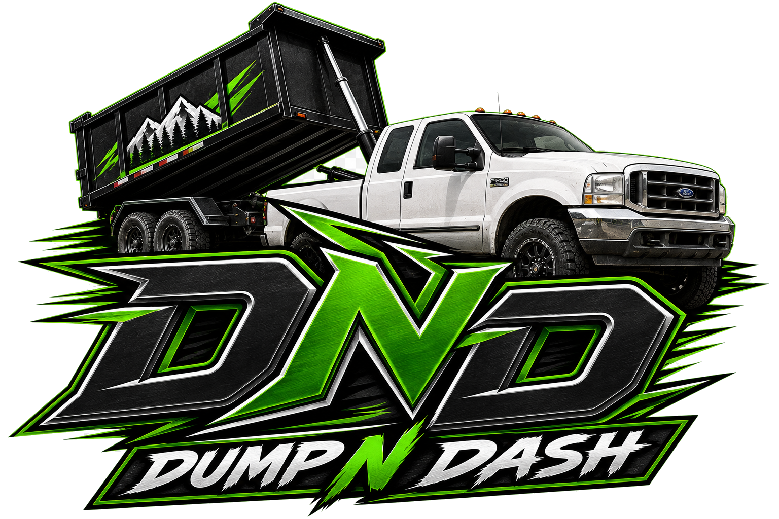 Dump N Dash dump trailer and truck